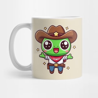 Kawaii Cowboy Frog Funny Country Toad Lover Mug